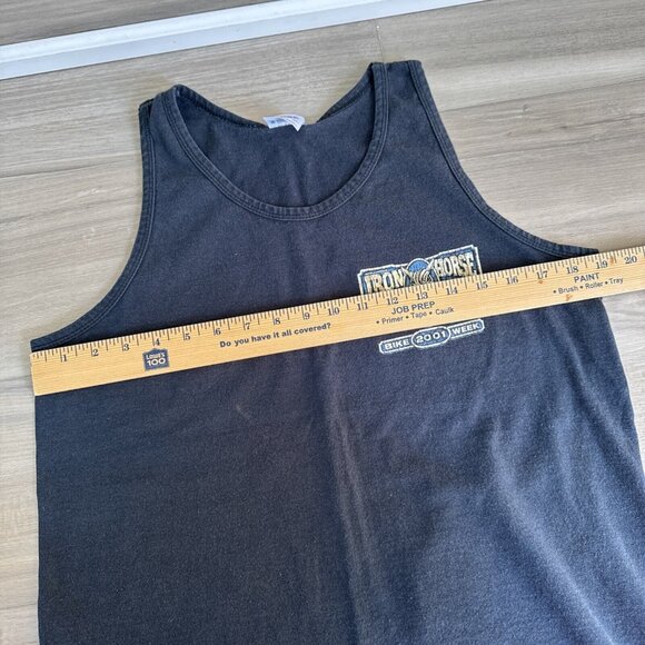 Vintage Mens Iron Horse Saloon Anvil Muscle Tank M Fits SM FL‎ Bike Week 2001 - Picture 5 of 10